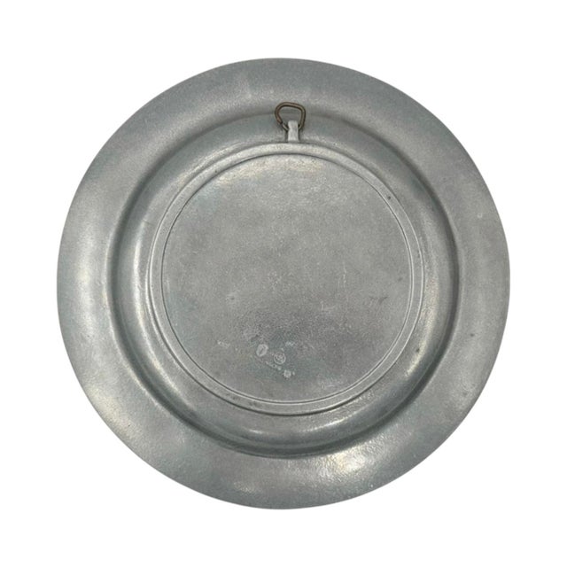 American Vintage New York Athletic Club 1987 Women's Doubles Pewter Plate Plaque 11"d For Sale - Image 3 of 8