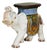 Vintage Italian Glazed Terra Cotta Elephant Stand For Sale