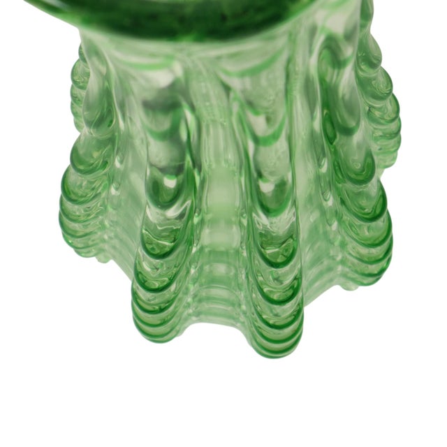 Large Vintage Green Glass Vase, 1960s For Sale - Image 18 of 18
