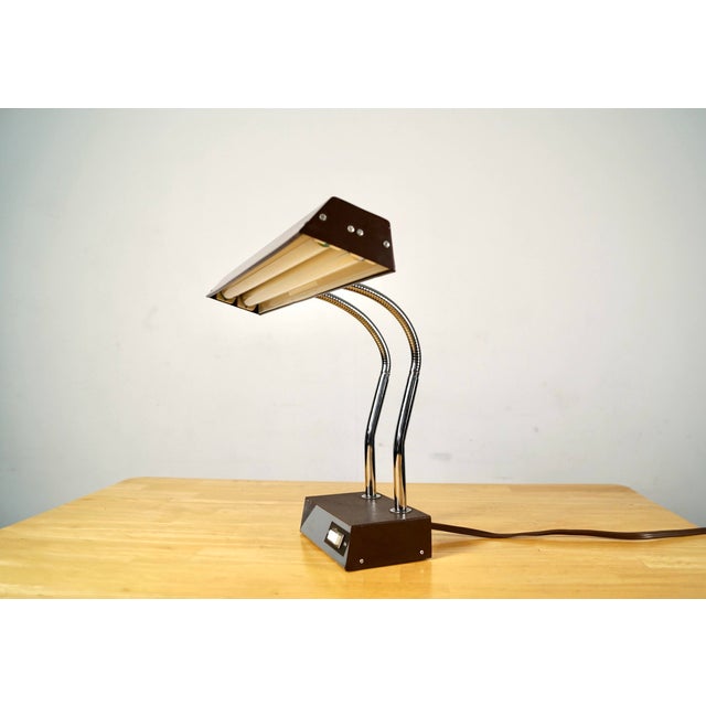 Vintage 1970's Midcentury Modern table lamp for sale. Manufactured here in the US by Tensor, and in incredible condition....