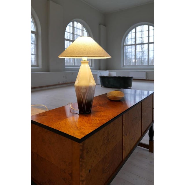 Art Nouveau Ceramic Table Lamp from Rörstrand Sweden, 1900s For Sale - Image 9 of 16