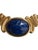 Trifari Vintage Trifari Necklace With Faux Lapis Cabachon For Sale - Image 4 of 6