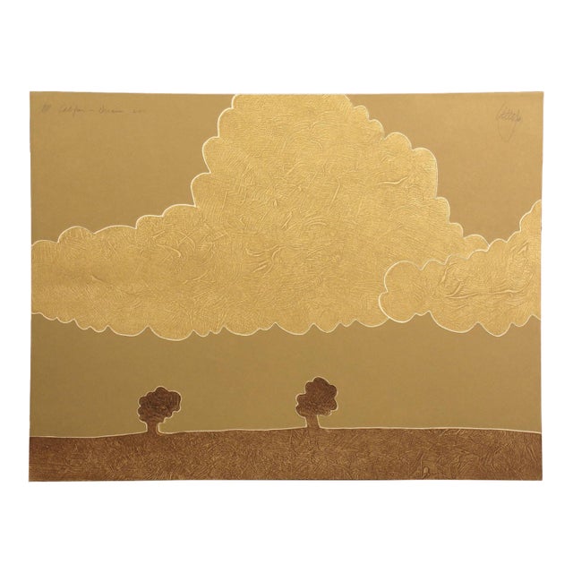 Peter Keefer "California Dream LVI Signed & Numbered Collagraph Art Print For Sale