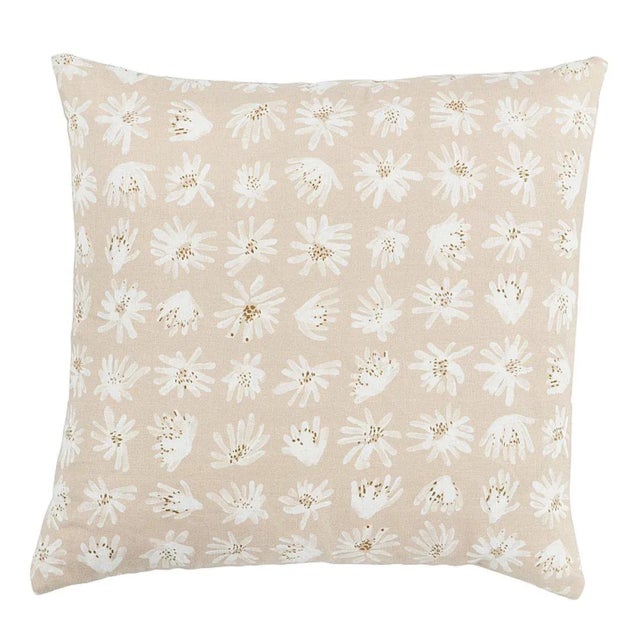 This pillow features Meadow Rock by Caroline Z Hurley for Schumacher with a Knife Edge finish. Organic and wild, sky-...