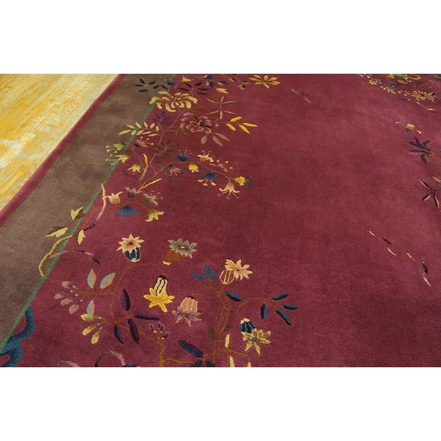 1920s Chinese Art Deco Carpet ( 9' x 11'10'' - 275 x 360 ) For Sale - Image 10 of 10