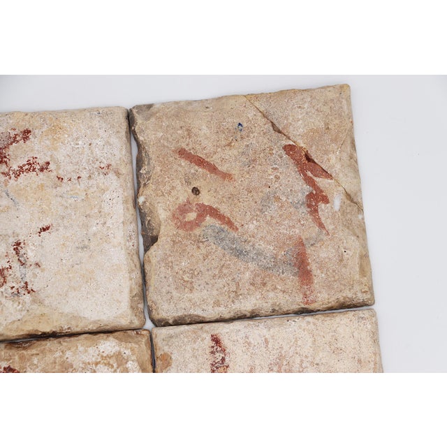 18th Century Gorgeous Set of Four Naturalistic Portuguese Tiles For Sale - Image 9 of 12