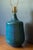 1960s Vintage Pair of Stoneware Blue Studio Ceramic Table Lamps by Sy Allan Designs For Sale - Image 5 of 14