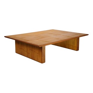 Vintage Japanese Bamboo Low Table, 1950s For Sale