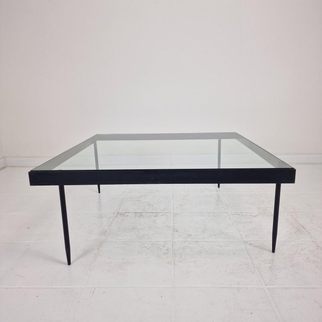 G4A Coffee Table in Steel and Glass from Janni van Pelt, Netherlands, 1958 For Sale - Image 6 of 17