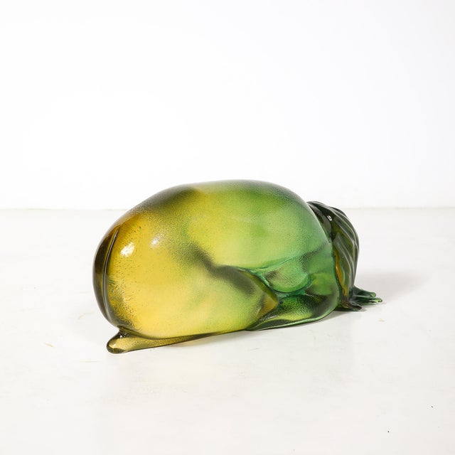 Mid-Century Hand-Blown Murano Glass Nude Sculpture Signed Giancarlo Signoretto For Sale - Image 10 of 12