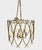 Hollywood Regency Style Gold Faux Bamboo 5 Light Drum Style Chandelier by Savoy House For Sale - Image 9 of 10