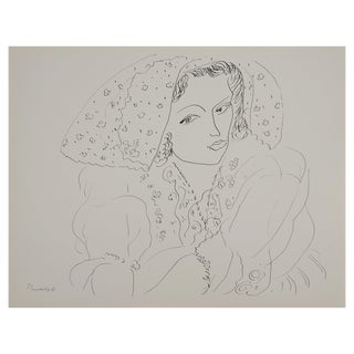 Henri Matisse, Young Bride with a Veil, Lithograph For Sale
