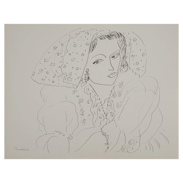 Henri Matisse, Young Bride with a Veil, Lithograph For Sale