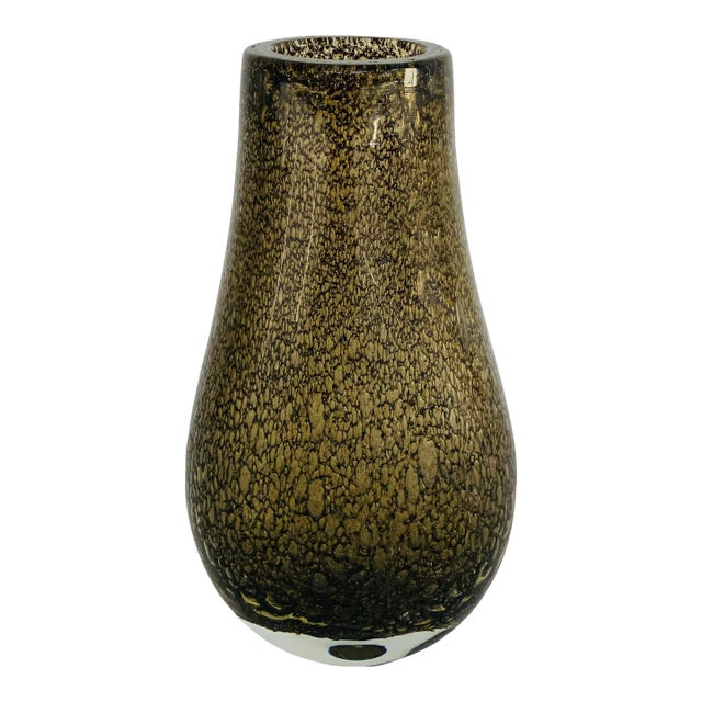 Theodore Alexander Modern Stardust Art Glass Vase For Sale