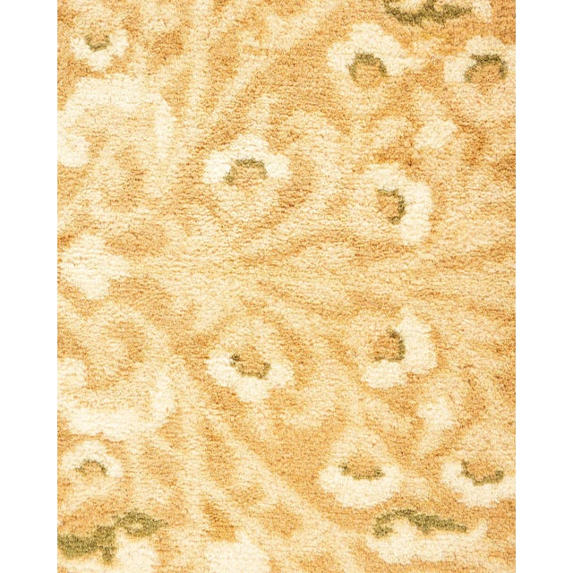 Traditional Mogul, One-of-a-Kind Hand-Knotted Area Rug in Yellow, 4' 8" x 7' 3" For Sale - Image 3 of 8