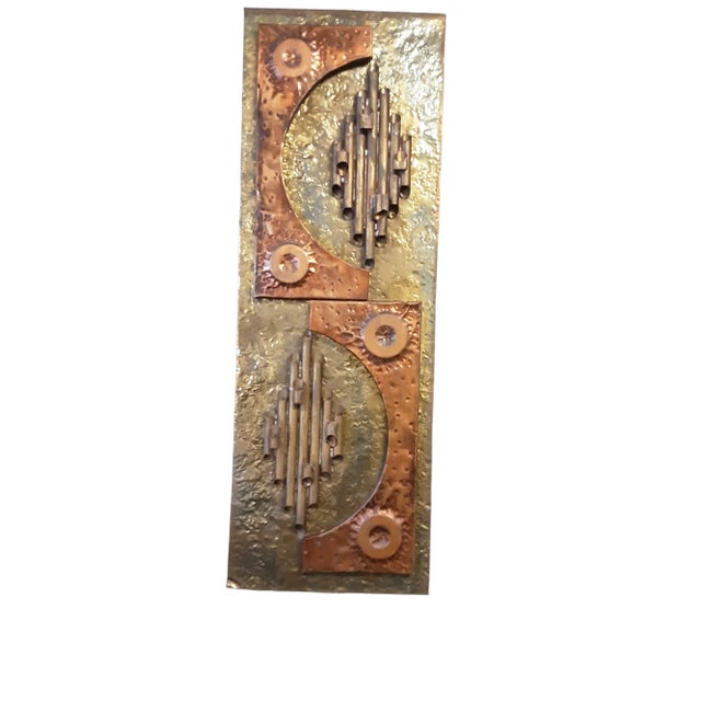 Mid 20th Century Brutalist Copper Wall Sculpture For Sale In West Palm - Image 6 of 6