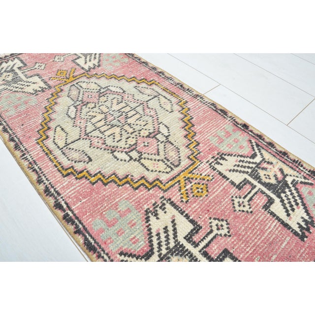 Vintage Anatolian Small Carpet For Sale - Image 4 of 5