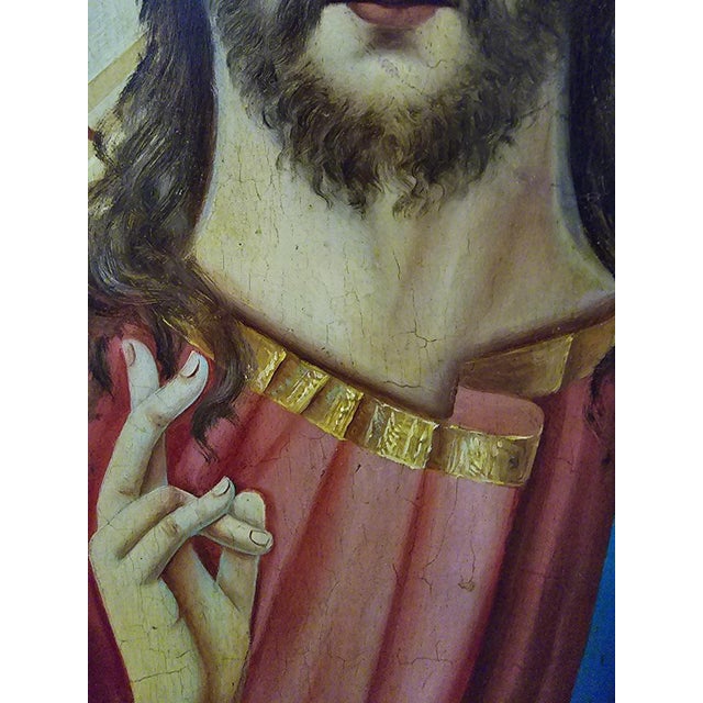 Gold 19th Century Orthodox Icon The Pantocrator, 1860 For Sale - Image 8 of 15