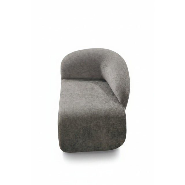 Set of 2 Right Arm and Left Arm Accent Chairs With Brass Base in Brown For Sale - Image 10 of 14