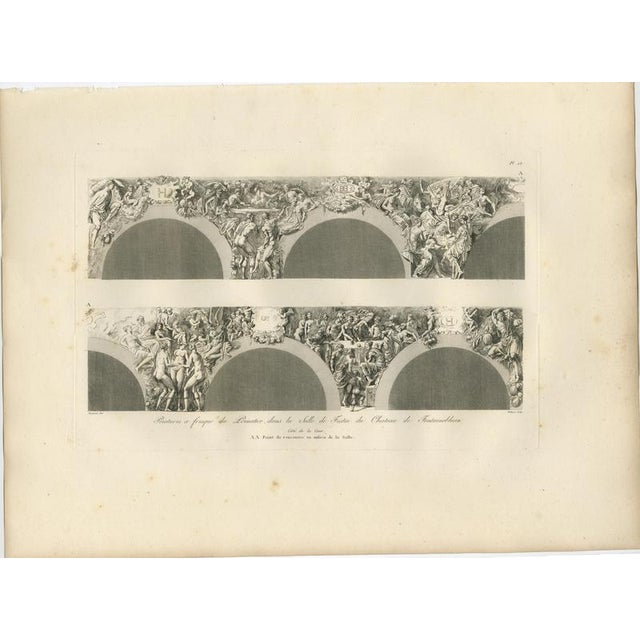Paper Louis-Pierre Baltard, Fontainebleau Fresco, 1803, Engravings, Set of 2 For Sale - Image 7 of 9
