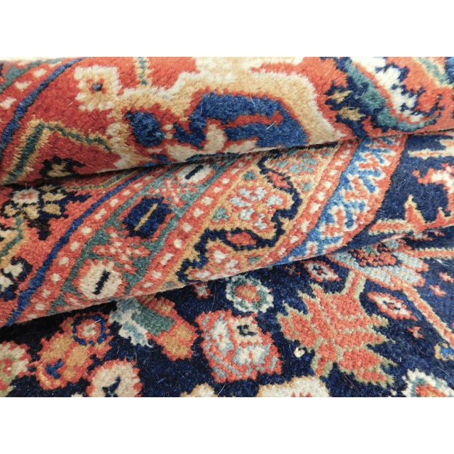 Brick Red Vintage Trellis Design Turkish Rug - 7'9" × 10′8″ For Sale - Image 8 of 18