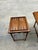 Pair of 1970s Wooden Carved Nesting Game Tables With Flip-Up Sides For Sale In Atlanta - Image 6 of 12
