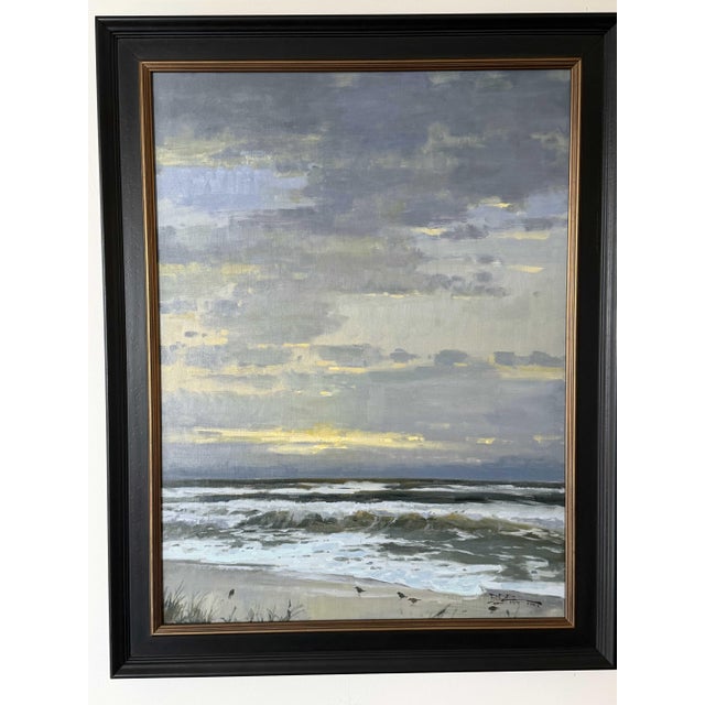 Impressionist Roger Dale Brown Opa Master Signed Original Oil "Breaking Through" For Sale - Image 3 of 4
