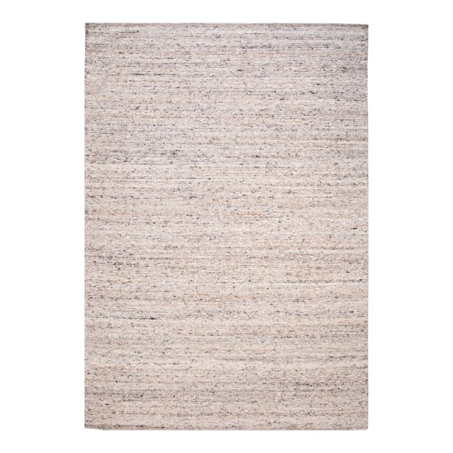 21st Century Modern Felted Texture Wool Rug For Sale
