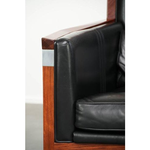 Art Deco Chairs in Black Cow Leather from Schuitema, Set of 2 For Sale - Image 11 of 16