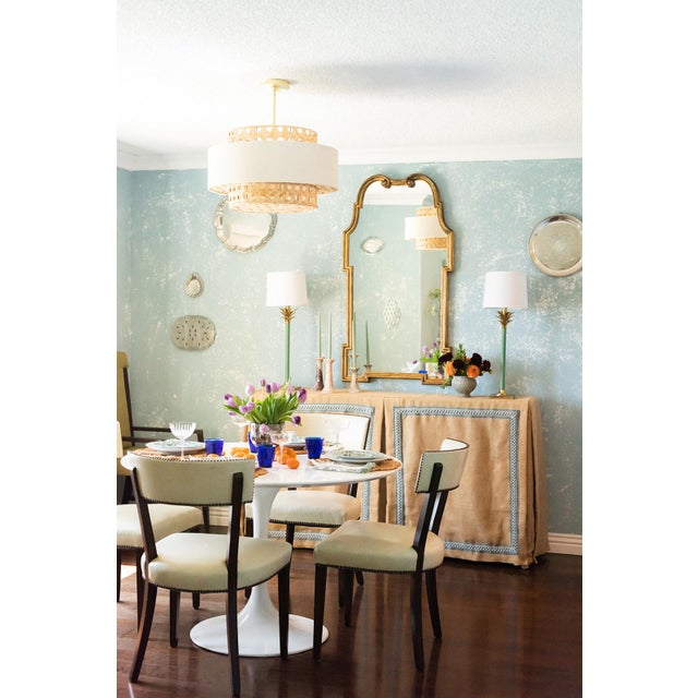 Vintage Neoclassical Italian Palladian Arched Mirror With Gilded Frame For Sale - Image 11 of 11