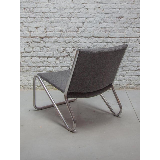 Metal Vintage Chrome Tubular Steel Lounge Chair, 1964 For Sale - Image 7 of 10