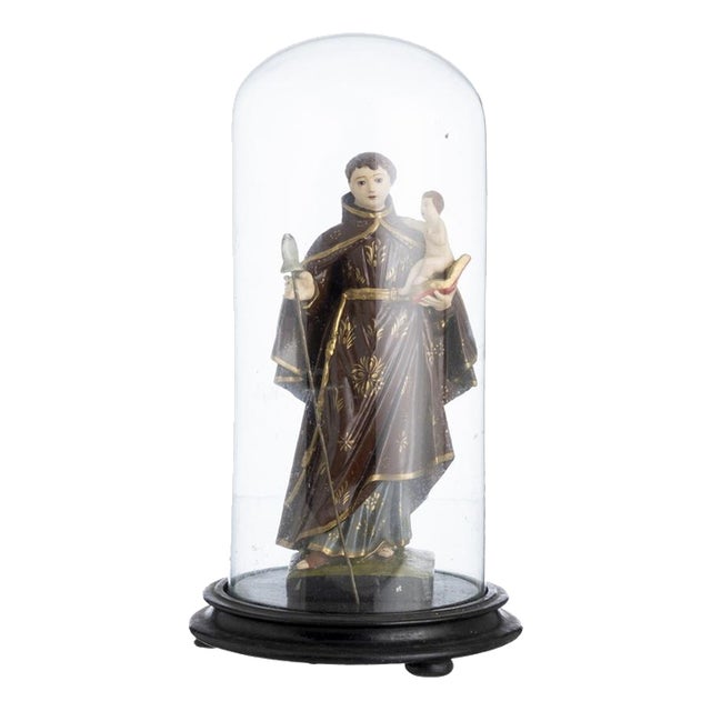 Religious Artist, Saint Anthony with Child Jesus, 19th Century, Wood For Sale