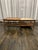 Heritage Mid-Century Walnut Coffee Table With Travertine Inset and Caned Shelf by Heritage For Sale - Image 4 of 8