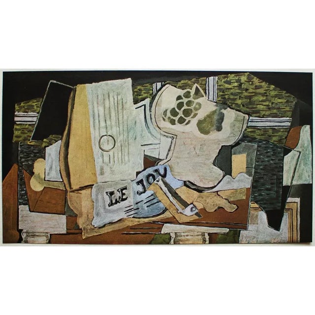 1940s After Georges Braque "The Newspaper" First Edition Period Swiss Offset Lithograph For Sale In Dallas - Image 6 of 8