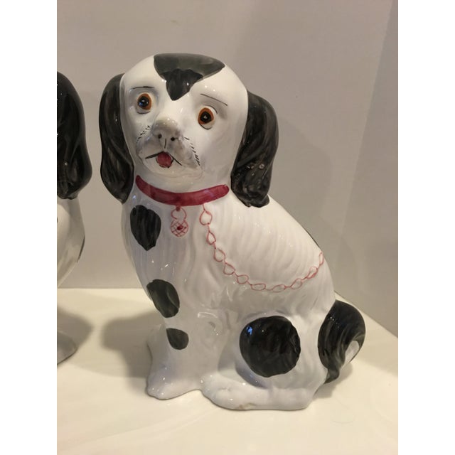 English Vintage Hand Painted Dogs - a Pair For Sale - Image 3 of 9