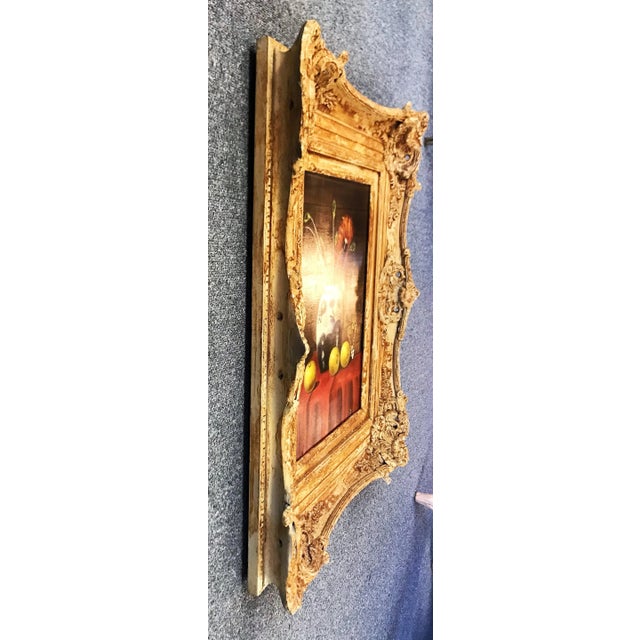 Signed "Z. Sators" Still Life Painting on Canvas With Frame For Sale - Image 4 of 12