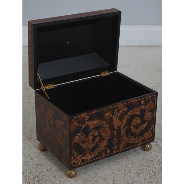 Traditional Etched Carved Decorated Lidded Box by Maitland Smith For Sale - Image 3 of 15