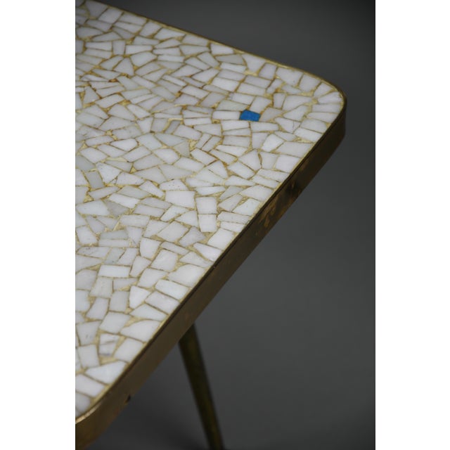 Mid-Century Brass and Glass Mosaïc Coffee Table by Berthold Müller, 1955 For Sale - Image 15 of 18