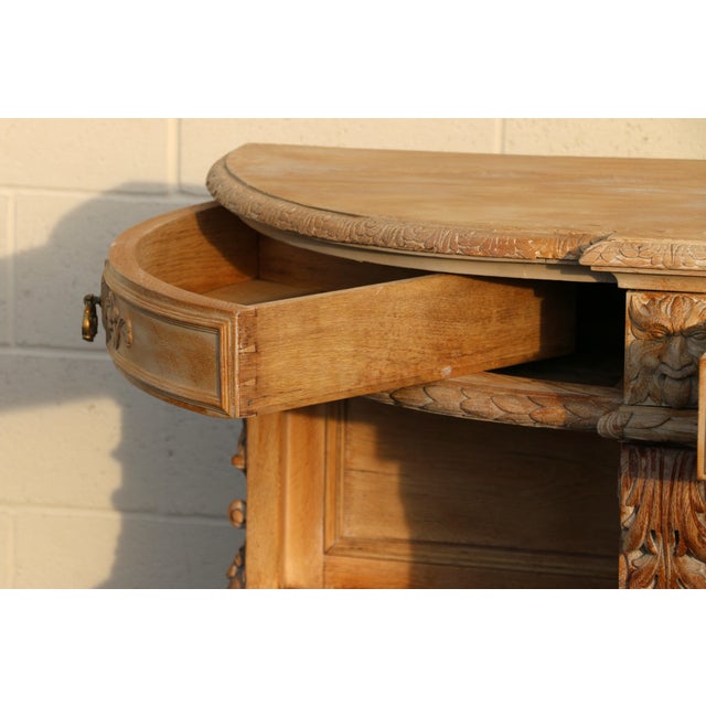 Traditional 19th Century French Renaissance Revival Carved Oak Large Hunt Buffet For Sale - Image 3 of 18