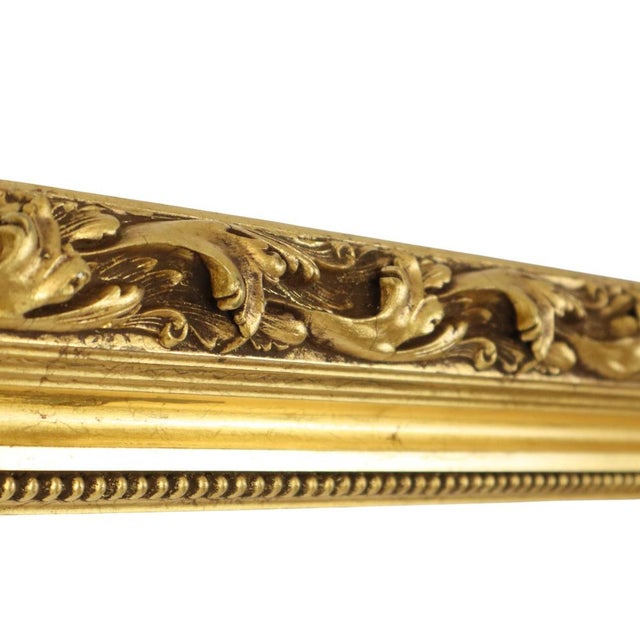 Antique Baroque Style Gold Leaf Gilded Pine Frame For Sale - Image 13 of 18