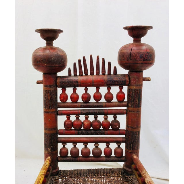 Antique Indian Chair For Sale In Raleigh - Image 6 of 12