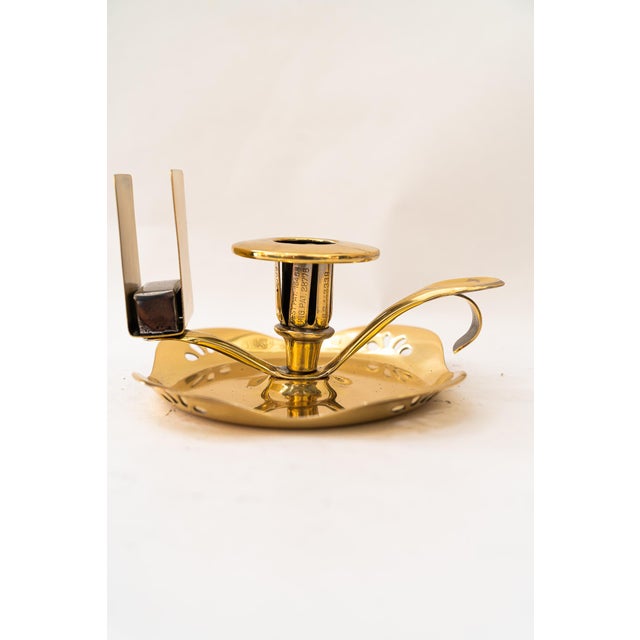 Vintage Art Deco Candleholder with Matchbox Holder, 1920s For Sale - Image 10 of 10