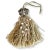 A richly detailed French tassel ornament handcrafted in Paris using a mix of antique and vintage materials. Featuring a...