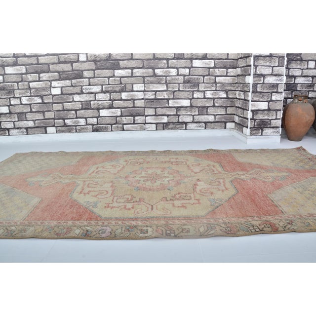 1950s Oushak Anatolian Kurdish Floral Carpet For Sale In Phoenix - Image 6 of 9