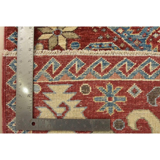 Suzani Runner 2’6” X 9’10” Red Wool Traditional Hand-Knotted Oriental Rug For Sale - Image 14 of 14