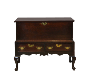 Antique Georgian Oak Blanket Chest on Stand with Drawers, 1750s