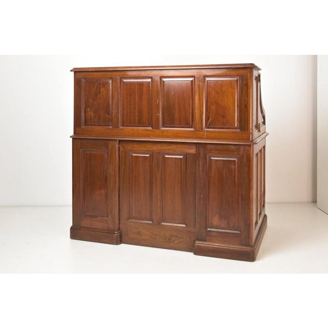 Brown Roll Top Desk, USA, 1910s For Sale - Image 8 of 18