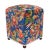 Shabby Chic Edwarain Bird Print Velvet Handmade Ottoman For Sale - Image 10 of 10