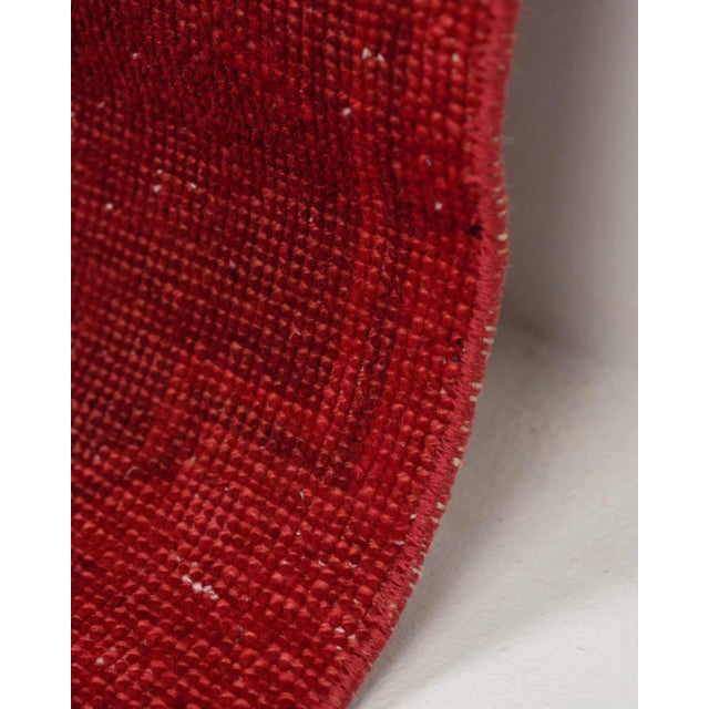 Turkish 1970s Vintage Turkish Handmade Wool Cotton Red Runner Rug For Sale - Image 3 of 11