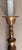 Antique French Brass Pascal Church Altar Candlestick Lamp 32" For Sale In Raleigh - Image 6 of 15